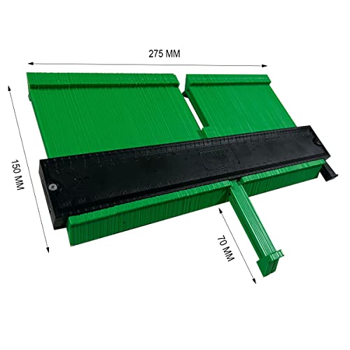 Gabarito Copiador Medidor de Contorno e Perfil em ABS