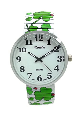 Montre quartz femme Varsales Clover 3 à cadran analogique et bracelet extensible