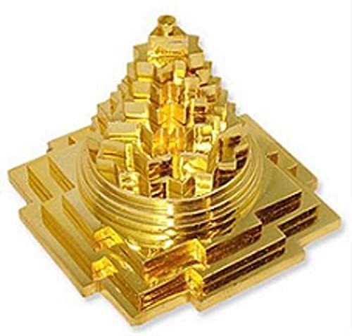 Exclusive global Meru Shree Yantra IN BRASS PANCHADHATU METAL FOR POOJA,SHRI YANTRA
