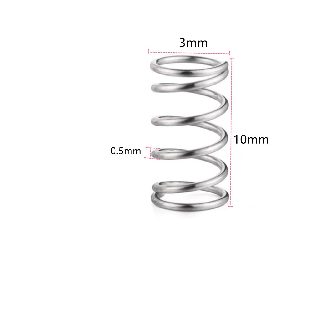 SOURCING MAP Ressort De Compression En Acier Inox 304 10mm OD
