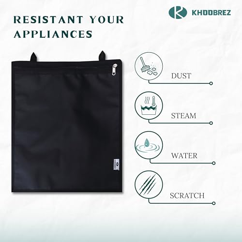 Image of KHOOBREZ Digital Weight Machine Cloth Cover Dust and Waterproof Washable for Major Brand A Weighing Scale D-WM(Black)