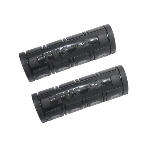 Image of TVS Scooty Handle Grip Cover (Model 2) Bike Handle Bar Good Grip to Rider All Weather Protection with Premium Virgin PVC Material |Anti Slip| Bike Riding Accessories - Black (Set of 2)