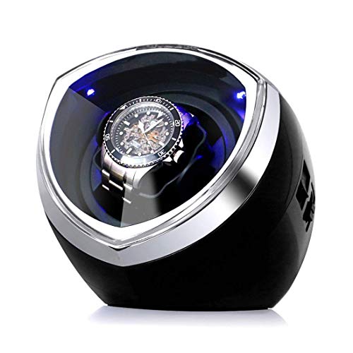 Remonte-montre 1 rotor de précision en ABS avec 5 modes de rotation et écrin illuminé LED
