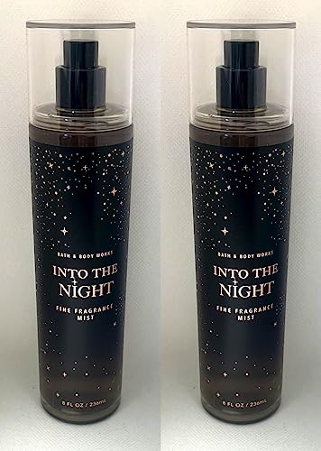 Bath & Body Works Bath and Body Works Fine Fragrance Mist - Value Pack Lot of 2 (Into The Night), 4 Ounce (Pack of 2), 8.0 fluid_ounces