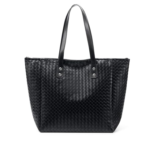 Bolso Tote tejido de mujer gran capacidad miniatura 1