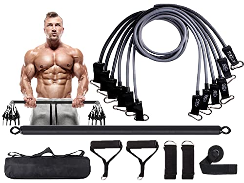 Kit Tubing Extreme Pro 95Kg com Barra de Exercício Bravus