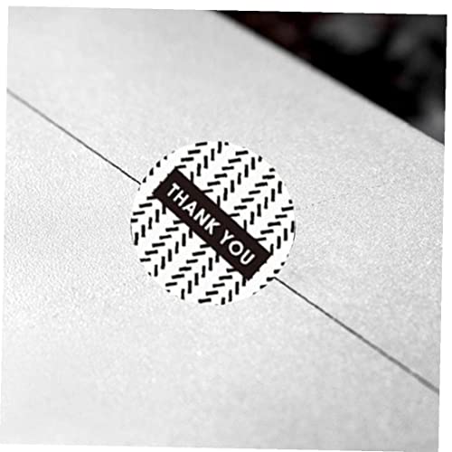 500pcs / Roll Black & White Grazie Stickers 8