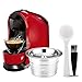 Produktbild Nachfüllbare Edelstahl-Kaffeekapsel, wiederverwendbar, Kaffeefilter, kompatibel mit K-fee-Version, Starbucks Version, Caffitaly, Tchibo Cafissimo, ALDI Expresso