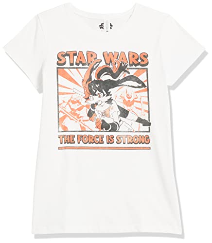T-shirt Star Wars Visions fille blanc en taille Large en coton