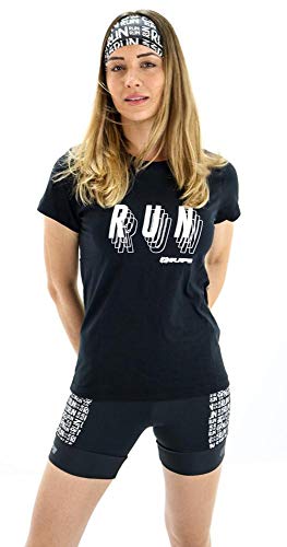 Bermuda de Compressão para Corrida Hupi Run Run Feminina Curta, Cor: Preto, Tamanho: P