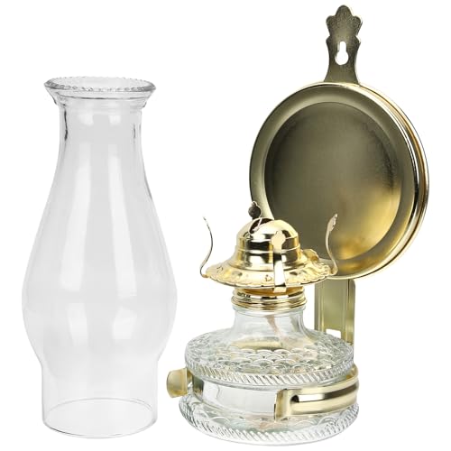 INOOMP Lámpara De Queroseno Vintage Grande De 4 Patas Base De Metal para Interior Luz Decorativa Rústica para Sala De Estar y Dormitorio Uso Emergencias