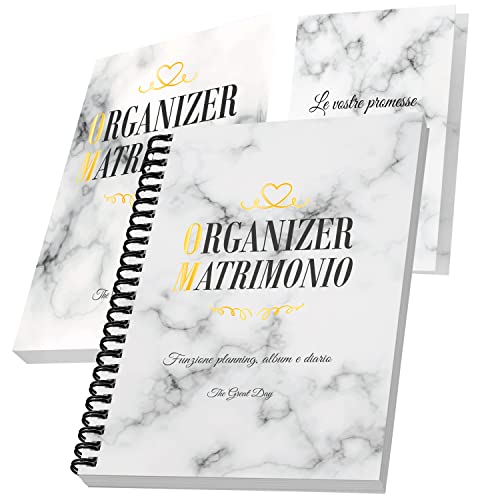 Idee Regalo Il Diario della Sposa - Organizer Matrimonio Italiano - Agenda Wedding Planner - Idea Regalo Sposi, Regalo San Valentino
