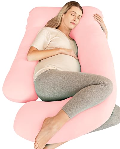 Cute Castle Cooling Cover Pregnancy Pillows, Soft U-Shape Maternity Pillow