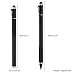 MoKo Universal Active Stylus Pen, 2-in-1 Capacitive Fine Point Touch Screen Tablets Stylus Pencil Fit 2022 Apple iPad, mini/Air/Pro, iPhone, Samsung Galaxy, Touchscreen Devices & Smartphones - Black