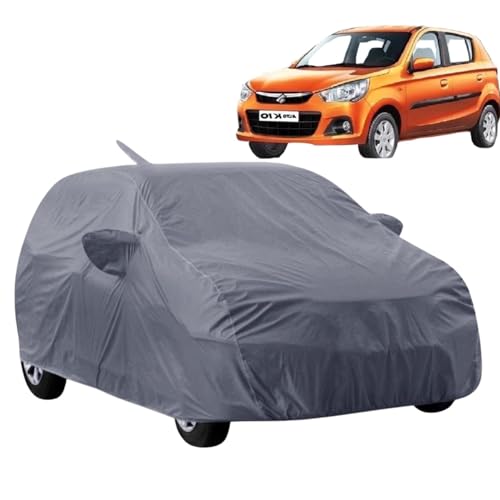 Image of Premium Car Body Cover for Maruti Alto K10 with Mirror Pockets Triple Stitched Waterproof Elastic for All Model & Years (Grey)