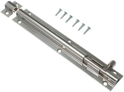 One Stop DIY 8 x DOOR BOLTS CHROME PLATED BRASS LATCH SLIDING CATCH 6 INCH 150MM NEW