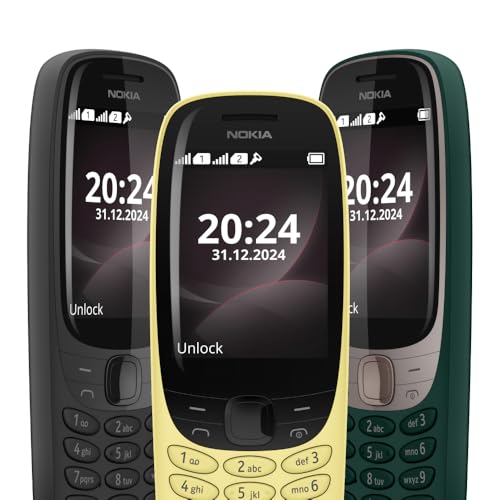 Image of Nokia 6310 Dual SIM Keypad Phone with a 2.8 inch Screen, Wireless FM Radio and Rear Camera with Flash | 1 Year Replacement Guarantee | Yellow