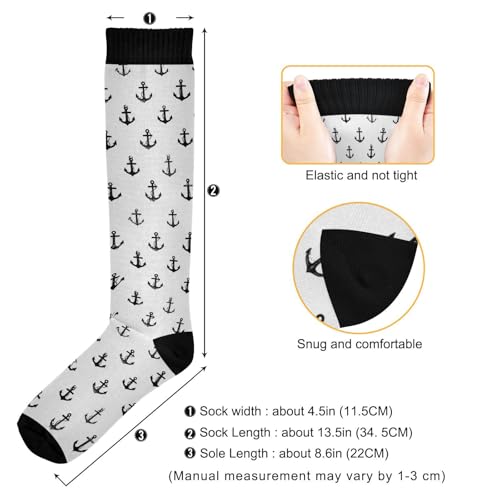 Image of Wusikd Blue Yellow Monster Trucks Compression Socks for Women and Men Circulation Long Socks for Athletic Running 1