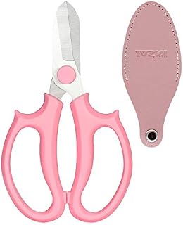 Jasni Garden Pruning Shears Scissors with Comfort Grip Handle, Premium Steel Professional Floral