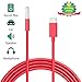 Produktbild Typ C auf 3,5 mm Audio Kabel USB C AUX Kabel zu Stereoanlage/Autoradio/Lautsprecher/Kopfhörer Adapter für Huawei Mate 20 Pro/P20/P20 Pro/P30 Pro, Xiaomi,Samsung und andere-Rot
