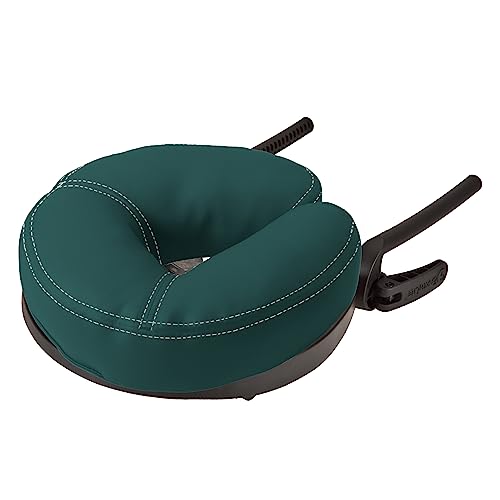 EARTHLITE Massage Table Face Cradle CARESS - Self-Adjusting, Innovative Headrest with Luxurious Strata Face Pillow, Teal