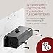 PrimeWare DC-300 Automatic Adjustable Door Closers for Home | Soft Close, No Slam | Residential and Commercial Door Closer | Level 3 | for Doors Weighing 90-140 lbs | Hydraulic Door Spring - Black