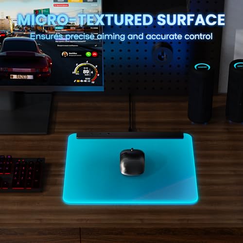 Tapis de souris de jeu RVB Deeyaple M6 stable contre les glissements - 2