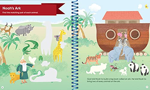 Brain Games - Sticker Activity: Bible (for Kids Ages 3-6)