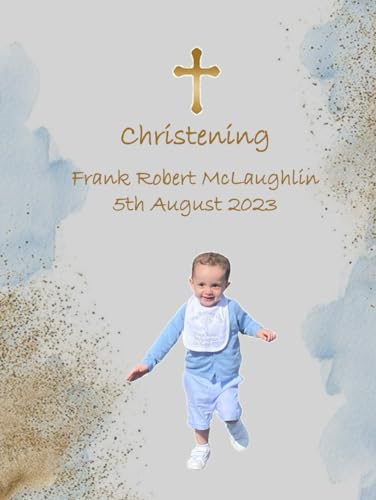 Frank's Christening 5th August 2023 cadeau idéal parrain marraine - 2