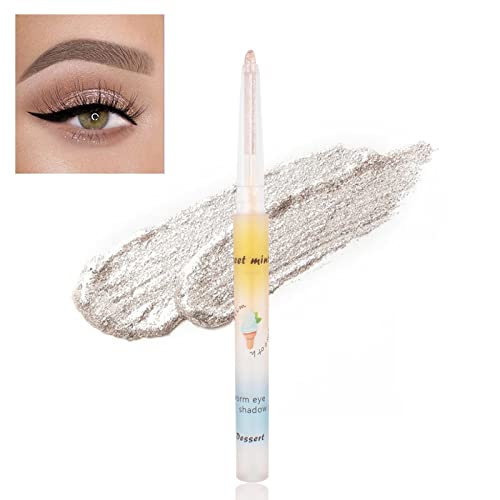 INGRINC Lying Silkworm Eyeliner Pen Shiny Matte Rotatable Highlighter Makeup Eyeshadow Pencil Brighten Bottom-Eyelid Silkworm Makeup Eyeshadow Eyeliner Pen for Women Girls (5)
