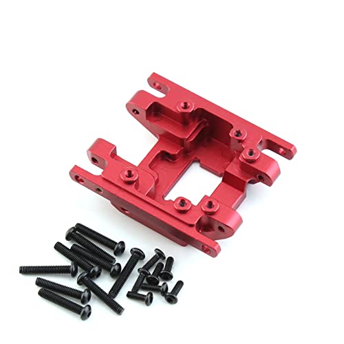 Skidplate 9736 Transmission Mount Gearbox Base Aluminum Alloy For 1/18 Rc Crawler Traxxas Trx4M Upgrade Parts (Red) #TOP3