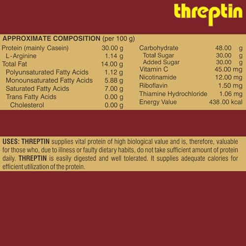 Image of THREPTIN Diskettes Protein Biscuit High-Calorie Supplement with B-Vitamins Tin Pack - 275 gm (Chocolate)
