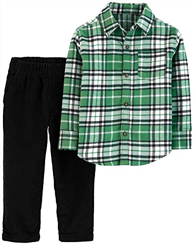 Ensemble 2 pièces garçon facile à enfiler avec pantalon à taille élastique confortable 2T