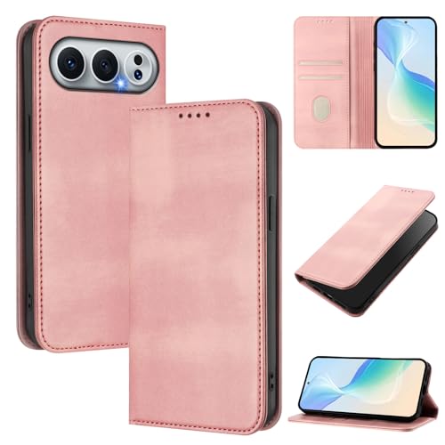 linsuyu Cover Compatible with Honor 500 5G,Compatible with Honor 500 Pro (China) Card Slotting Wallet Phone Leather Case Pink
