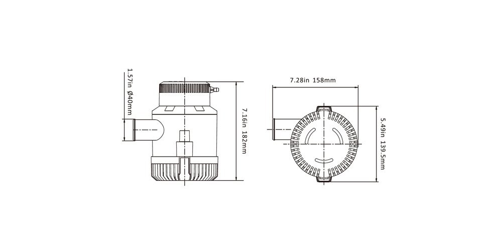 SEAFLO Pompa di sentina serie 01 3700 GPH