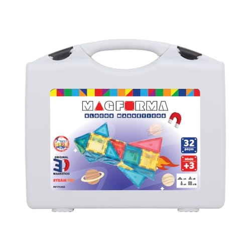 Magforma Blocos Magnéticos 32 Pcs, Steamtoy
