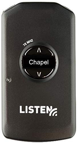 Listen Technologies MH-4200-072 Meeting House Receiver, Integrated Neck Loop/Lanyard with DSP Loop Driver, 16mW Maximum, 32 Ohm Impedance, Advanced Green Battery Technology