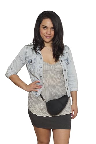 Image of AmeriBag Healthy Back Bag 8 inch Microfiber Crossbody Sling Baglett | Ergonomic