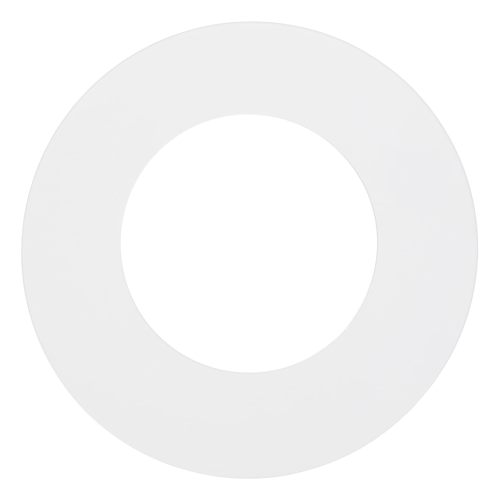 sourcing map Goof Rings, 3" ID 5.3" OD Steel Flat Goof Trim Ring Light Cover Plate Flush Mount Can Converter for Recessed Downlight Vent Ceiling Medallion Wall Hole Decor, Matte White