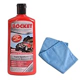 Dank der Witterungsbeständigkeit haben Wassertropfen keinen Halt und perlen von der Oberfläche ab. Zudem ist diese Autopolitur kälte- und hitzebeständig sowie antistatisch