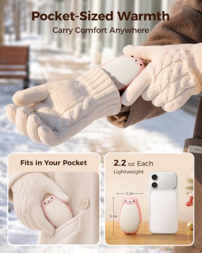 Sweetfull 2-Pack Magnetic Rechargeable Hand Warmers w/ 4000mAh, 3 Heat Settings for (Reg. $14.99) - image 5