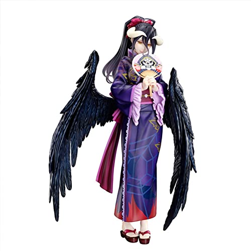 Jaycheen Japanische Anime Figur Overlord Albedo Kimono Stil Elegantes Mädchen PVC Action Figur Modell Spielzeug Sammlerstück Home Decor Geschenk 23cm Cover