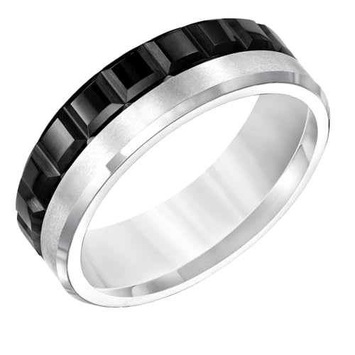 Brilliant Expressions 7mm �^���O�X�e���J�[�o�C�h �����w�� �j�����p ? �u���b�N�ƃz���C�g�d�グ�A�e�N�X�`���[�h�u���b�N�f�U�C���A�R���t�H�[�g�t�B�b�g�����O, �Y���^���O�X�e��, �W�F���X�g�[���Ȃ�