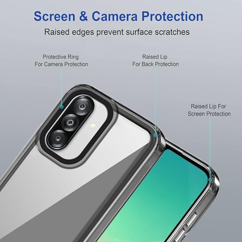 Image of Zapcase Back Case Cover for Samsung Galaxy A26 5G | Compatible for Samsung Galaxy A26 5G Back Cover | Case Cover with Camera Protection | (TPU + PC | Translucent Black)
