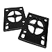 Warehouse Skateboards Crosshair Hard 90a Standard Black Riser Pads - Set of Two (2) - 1/8