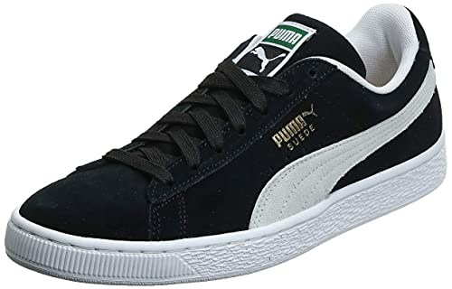 Puma - Suede Classic+ - Baskets mode - Mixte Adulte - Noir (black-white) - 37 EU