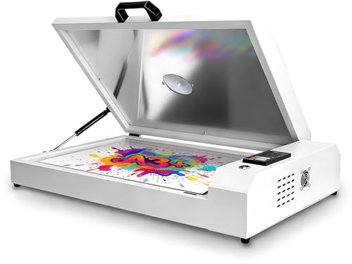 COAKUE Horno DTF actualizado, Horno de curado Profesional de 34 x 49 cm, con Controlador Digital LED y Rango de Temperatura de 0 a 150 °C para horneado de película Pet DTF (Blanco)