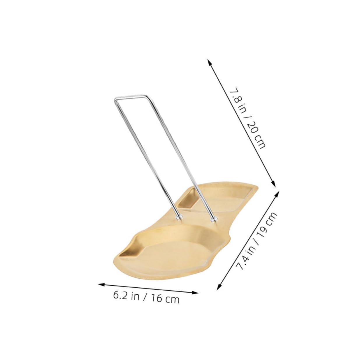 STOBAZA Stainless Steel Pot Lid Rack with Spoon Holder No Drill Installation Detachable and Easy to Clean Kitchen Organizer for Space Saving Countertop Storage of Lids and Utensils