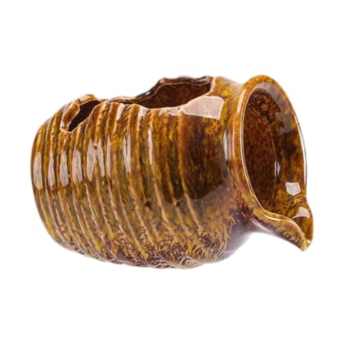 MagiDeal Fuente de Agua Pot de Agua Dispensador de Agua Frasco Betta Betta Fare Cave Cave BOT para Sala de Estar Interior y Exterior, Amarillo