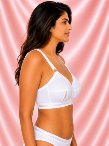 Image of SONA Perfecto Plus Size Cotton Full Coverage Bra for Women Heavy Bust